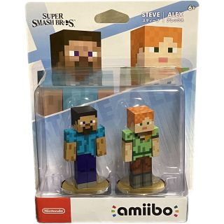 ニンテンドウ(任天堂)のamiibo ダブルセット スティーブ/アレックス　マインクラフト(アニメ/ゲーム)