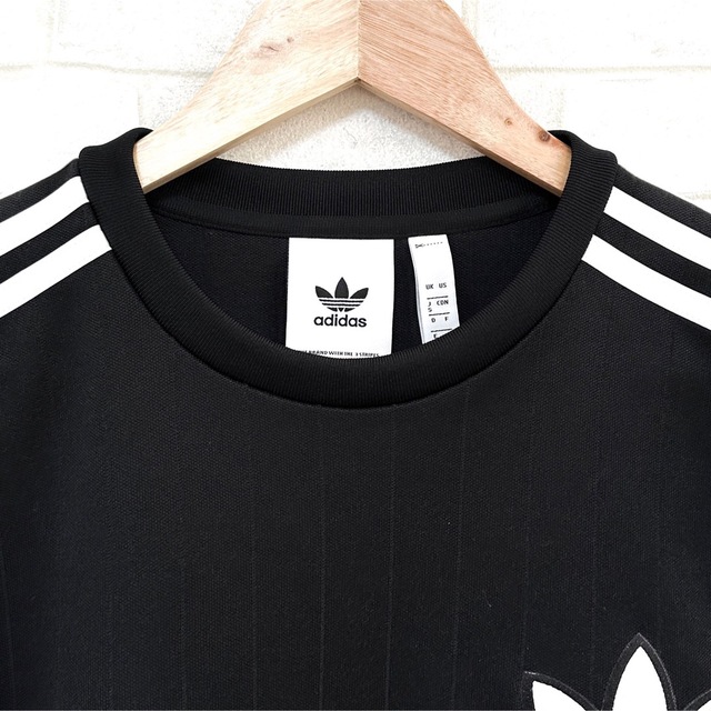 adidas(アディダス)のadidas アディダス ロングスリーブ Tシャツ ジャージ素材 3ストライプス メンズのトップス(Tシャツ/カットソー(七分/長袖))の商品写真