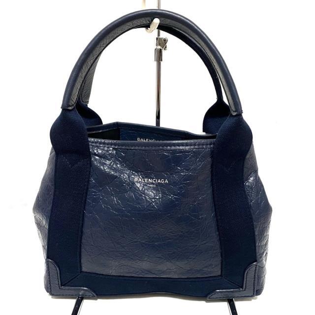 BALENCIAGA ハンドバッグ XSネイビーカバス