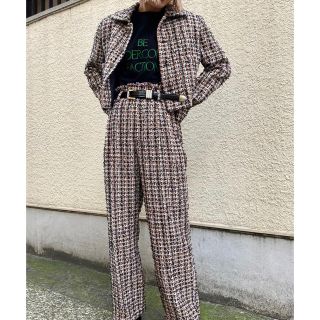 アメリヴィンテージ(Ameri VINTAGE)のPLAYFUL TWEED PANTS  アメリ　ツイード(カジュアルパンツ)