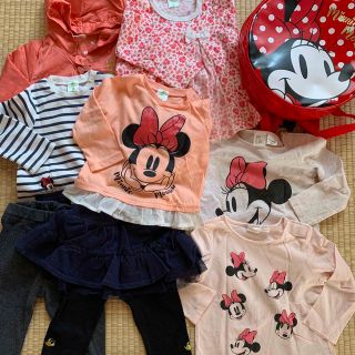 ディズニー(Disney)のアカチャンホンポ　H&M　ミニー　まとめ売り　80 85(シャツ/カットソー)