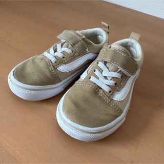 ヴァンズ(VANS)のvans キッズ　15センチ　ベージュ(スニーカー)