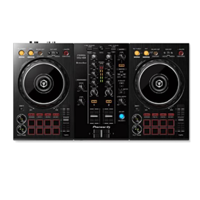 Pioneer(パイオニア)のPioneerDJ DDJ-400 + PCスタンドセット【USBケーブル付属】 楽器のDJ機器(DJコントローラー)の商品写真