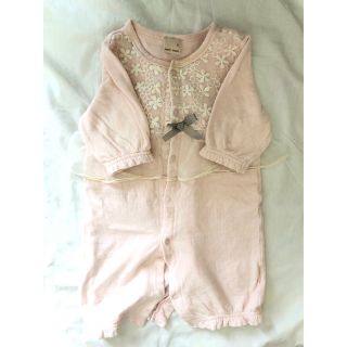 プティマイン(petit main)のpetit mainベビー服(50〜70)2着セット(ロンパース)