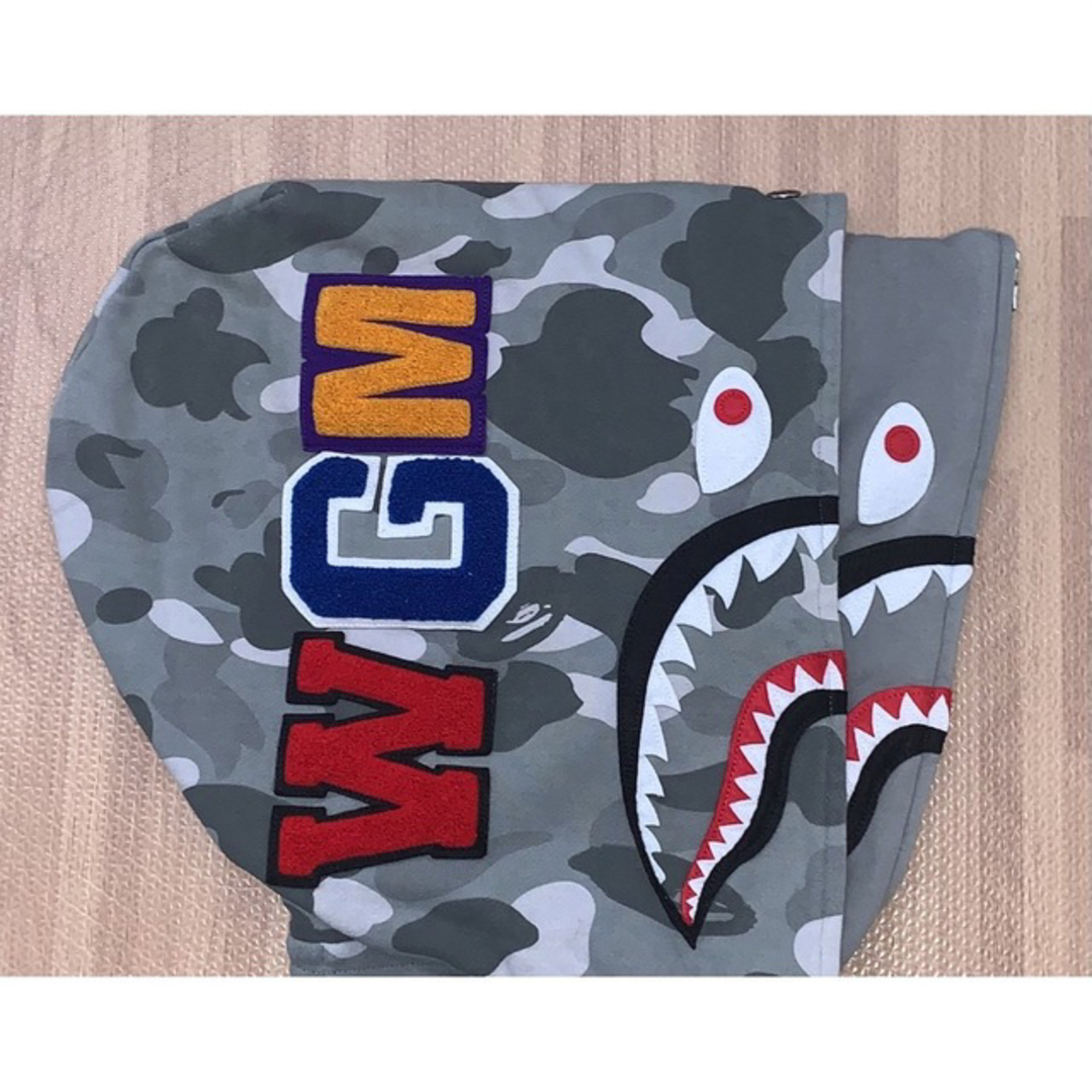 A BATHING APE - ☆激レア☆APE ダブル フード シャークパーカー A BATHING APE - ☆激レア☆APE ダブル フード シャークパーカー