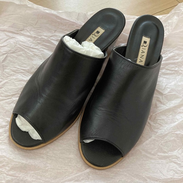 DIANA(ダイアナ)のDIANA ダイアナ　サンダル　ブラック　Lサイズ レディースの靴/シューズ(サンダル)の商品写真