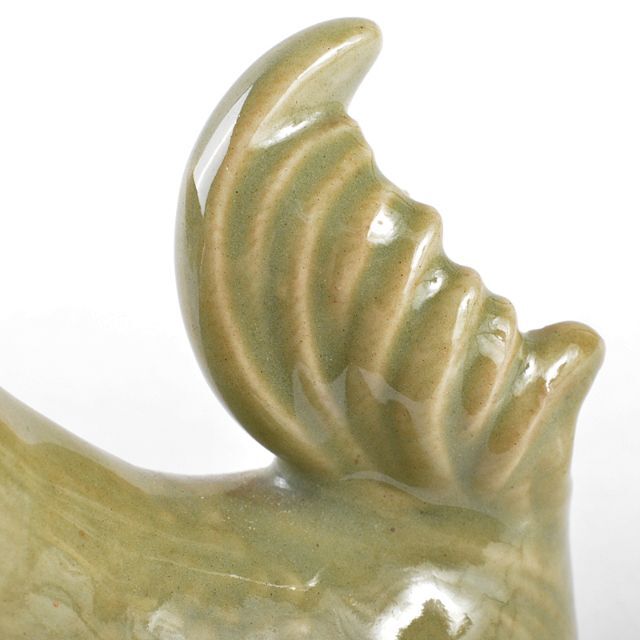 茶道具 青磁 鶏香合 時代箱付 V R5553