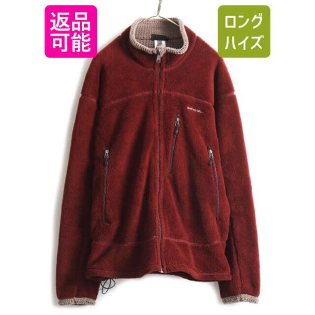 00s USA製 パタゴニア R4 フルジップ フリース ジャケット L エンジ