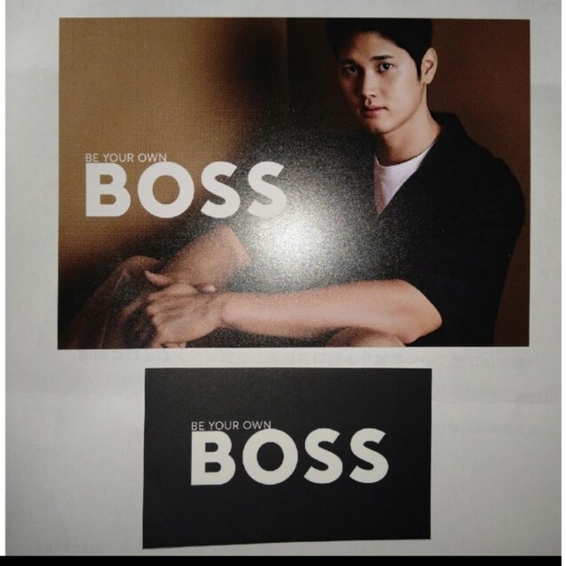 HUGO BOSS(ヒューゴボス)の大谷翔平　BOSS　ポストカード エンタメ/ホビーのタレントグッズ(スポーツ選手)の商品写真