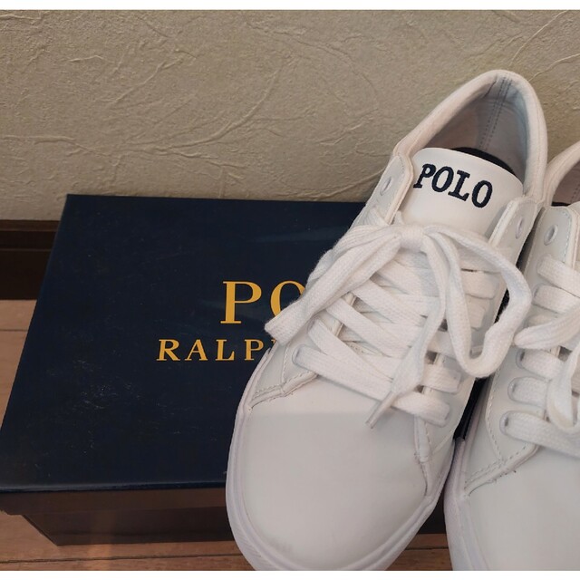 POLO RALPH LAUREN(ポロラルフローレン)の【カトリーヌ様】POLO🎀ラルフローレン　ホワイトスニーカー レディースの靴/シューズ(スニーカー)の商品写真