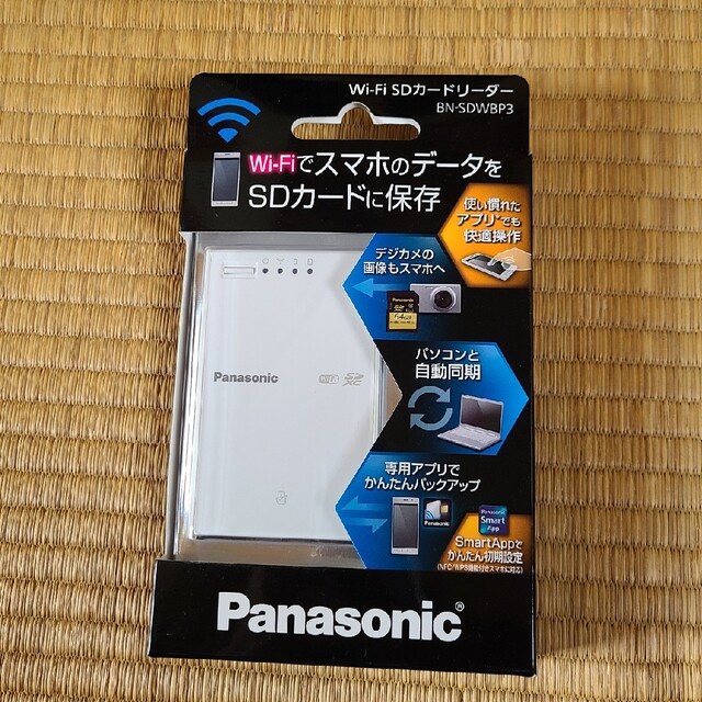 Panasonic(パナソニック)のPanasonic  Wi-Fi SDカードリーダーライター BN-SDWBP3 スマホ/家電/カメラのPC/タブレット(PC周辺機器)の商品写真