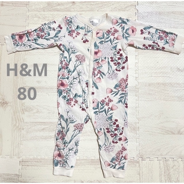 H&M(エイチアンドエム)のH&M 80ロンパース キッズ/ベビー/マタニティのベビー服(~85cm)(ロンパース)の商品写真