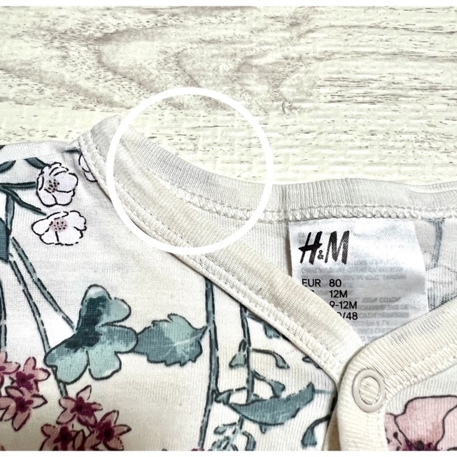 H&M(エイチアンドエム)のH&M 80ロンパース キッズ/ベビー/マタニティのベビー服(~85cm)(ロンパース)の商品写真