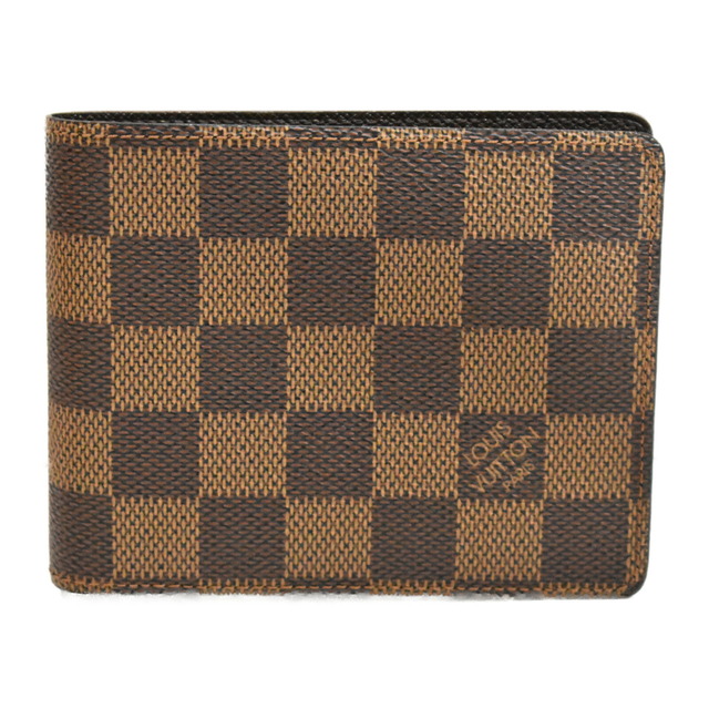 【★】 LOUISVUITTON
ポルトフォイユ・ミュルティプル N60895 ダミエ ダミエキャンバス 財布　二つ折り　人気　おしゃれ　レディース　メンズ　ユニセックス　高級　美品