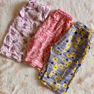 ユニクロ(UNIQLO)のリラコ ステテコ 3枚セット100cmユニコーン・ミニーちゃん(パンツ/スパッツ)