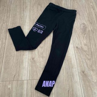 アナップキッズ(ANAP Kids)のANAP kids⭐︎size120 黒　レギンス(パンツ/スパッツ)