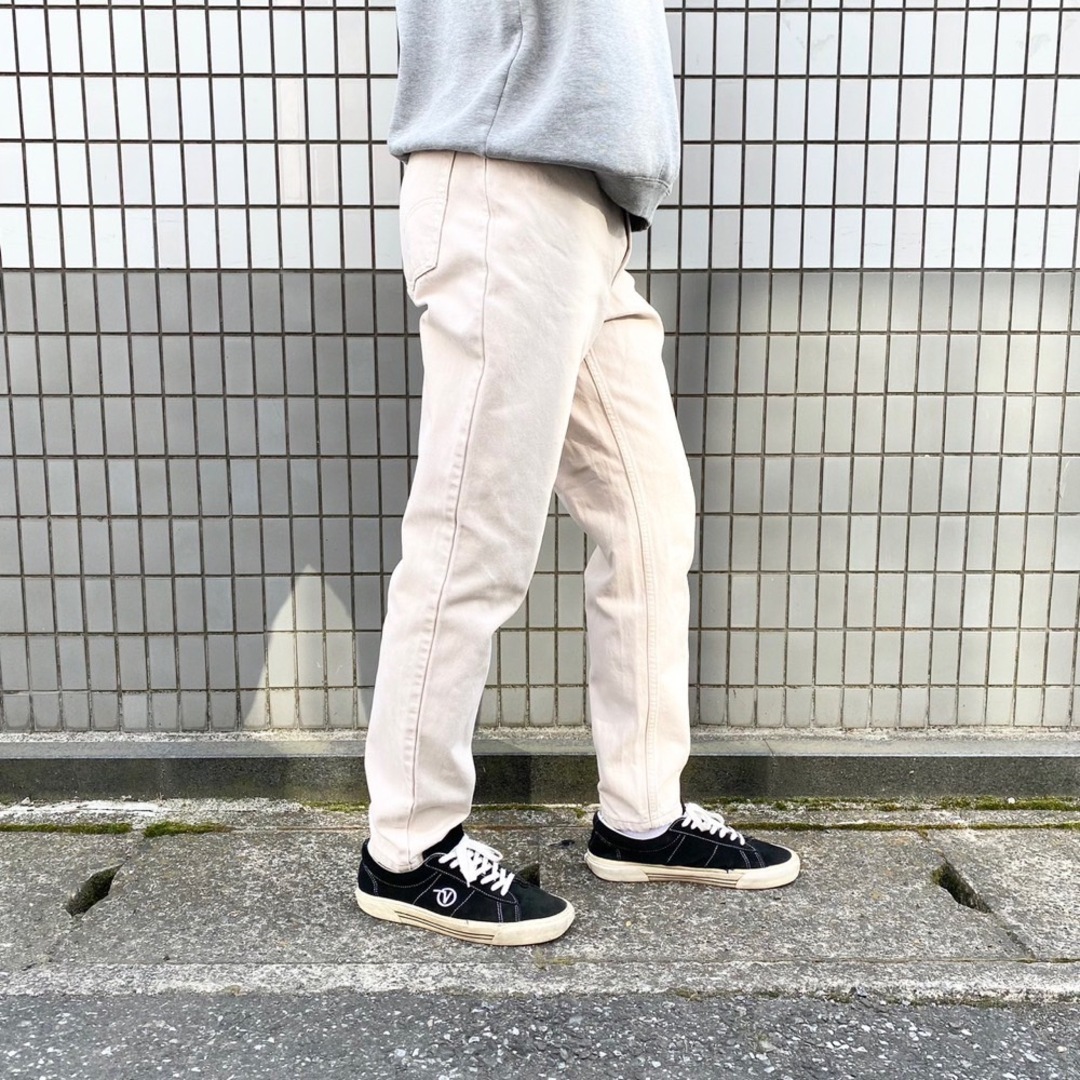 Levi's(リーバイス)の【中古】レディース 90's リーバイス Levi's 550 デニム パンツ RELAXED FIT TAPERED LEG MADE IN U.S.A サイズ：W31 L30.5 ベージュ  古着 中古 mellow レディースのパンツ(その他)の商品写真