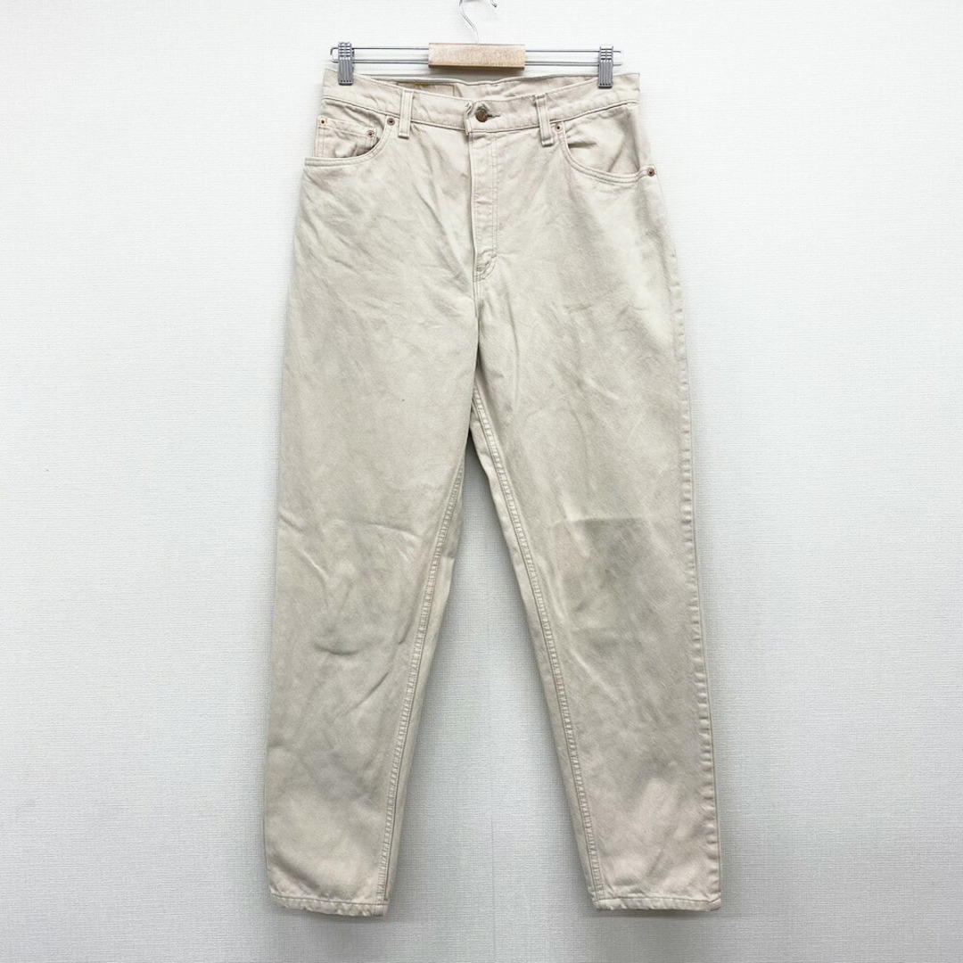 Levi's(リーバイス)の【中古】レディース 90's リーバイス Levi's 550 デニム パンツ RELAXED FIT TAPERED LEG MADE IN U.S.A サイズ：W31 L30.5 ベージュ  古着 中古 mellow レディースのパンツ(その他)の商品写真