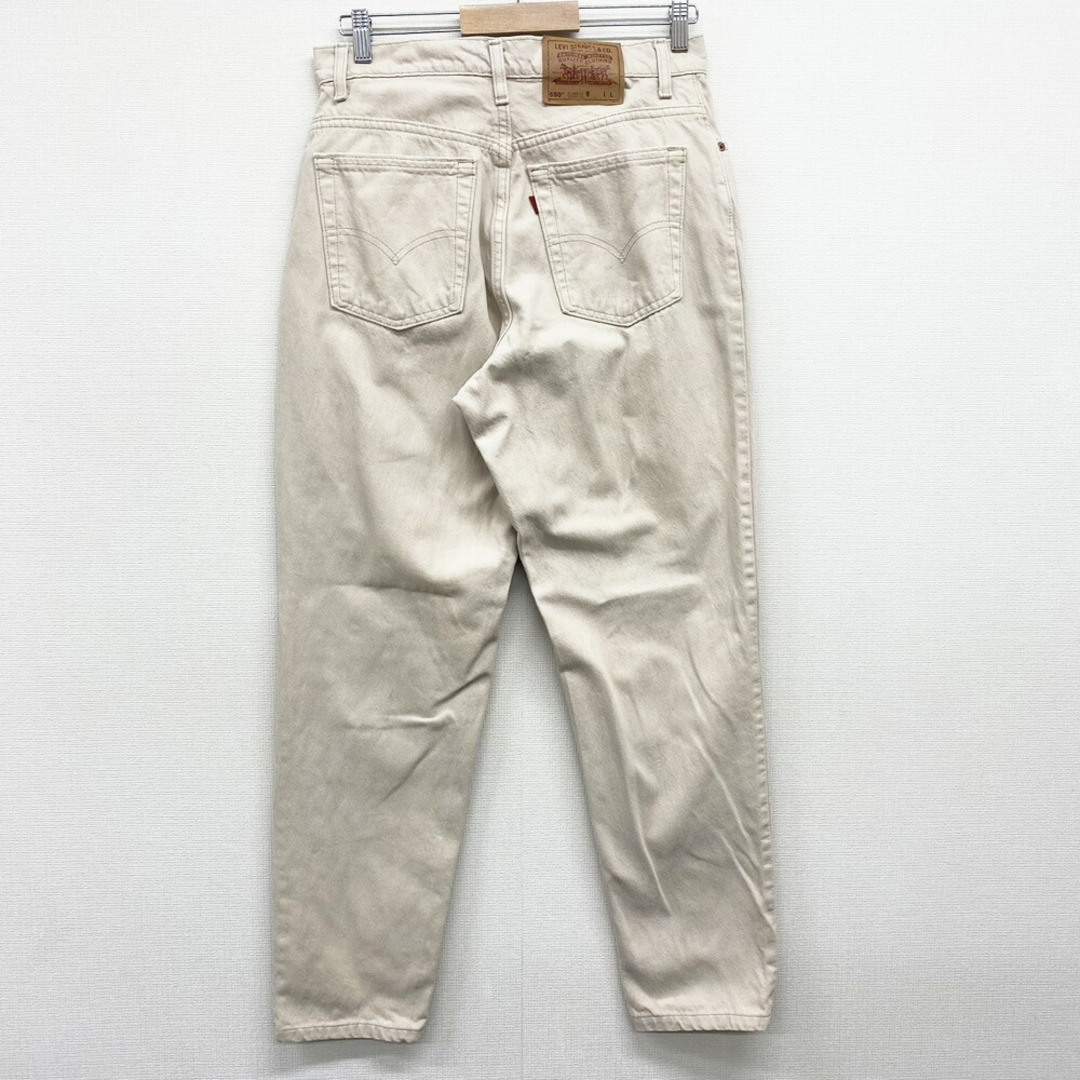 Levi's(リーバイス)の【中古】レディース 90's リーバイス Levi's 550 デニム パンツ RELAXED FIT TAPERED LEG MADE IN U.S.A サイズ：W31 L30.5 ベージュ  古着 中古 mellow レディースのパンツ(その他)の商品写真