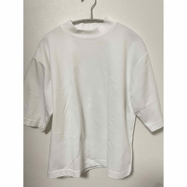UNIQLO(ユニクロ)のUNIQLO エアリズムコットン　モックネックT レディースのトップス(Tシャツ(半袖/袖なし))の商品写真