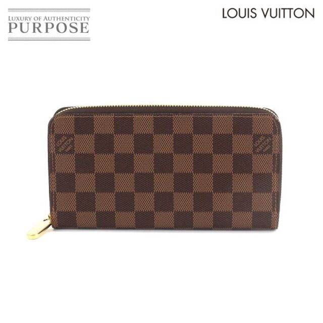 未使用 展示品 ルイ ヴィトン LOUIS VUITTON ダミエ ジッピー ウォレット ラウンドファスナー 長財布 エベヌ N4166 RFID VLP 90183778