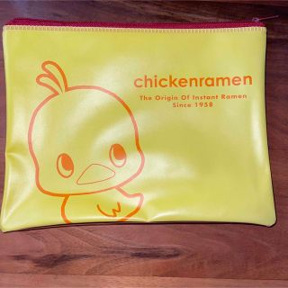 ニッシンショクヒン(日清食品)の日清 チキンラーメン ひよこちゃん クリアポーチ 新品 未使用(ノベルティグッズ)