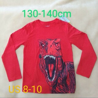 【新品】恐竜  ロンT  Tシャツ 130-140cm(Tシャツ/カットソー)