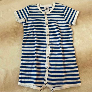 プチバトー(PETIT BATEAU)の大人気❣️ プチバトーのロンパース　サイズ6m(ロンパース)