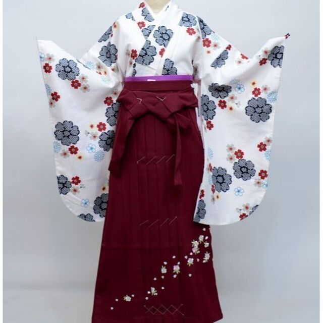 着物袴セット ジュニア用 140～158ｃｍ ショート丈 卒業式 NO26765