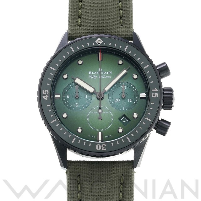 BLANCPAIN - 中古 ブランパン Blancpain 5200 0153 B52A トロピカルグリーン メンズ 腕時計