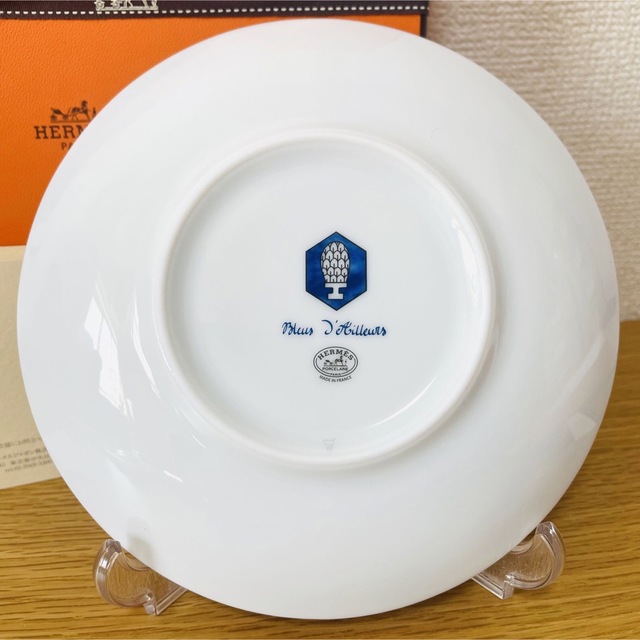 【廃盤 新品 ギフト包装】エルメス ブルーダイユール パンプレート