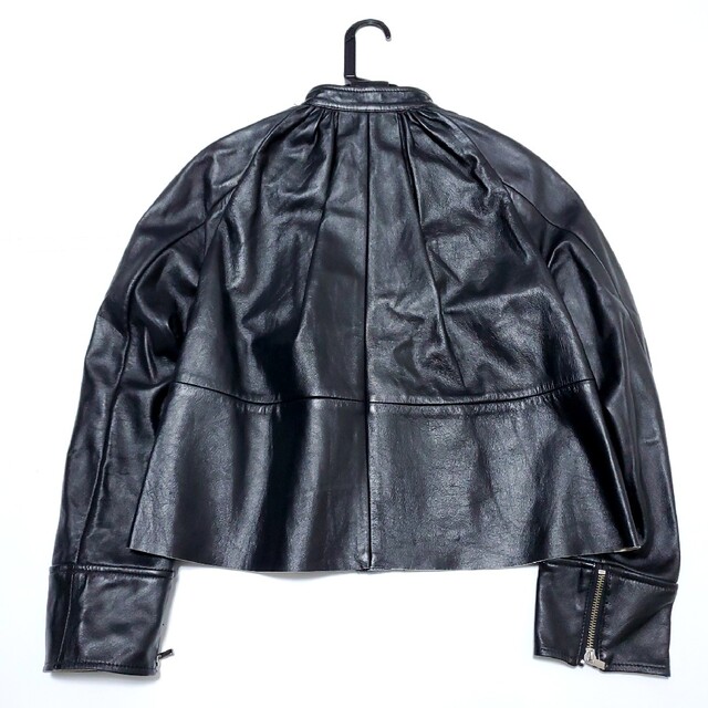 19SS ANAYI アナイ フレア ラムレザー ジャケット ブラック 羊革