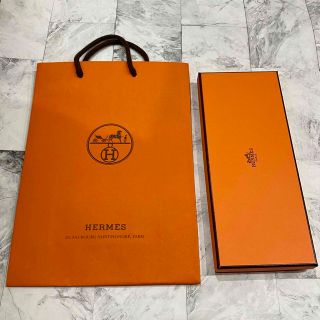 エルメス(Hermes)のHERMES ギフトラッピング　横長サイズ　チャーム系　空箱　ショッパー(ラッピング/包装)