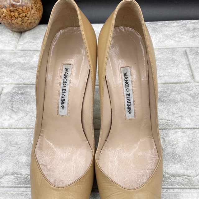 ✨美品 MANOLO BLAHNIK マノロブラニク パンプス ベージュ 37 www