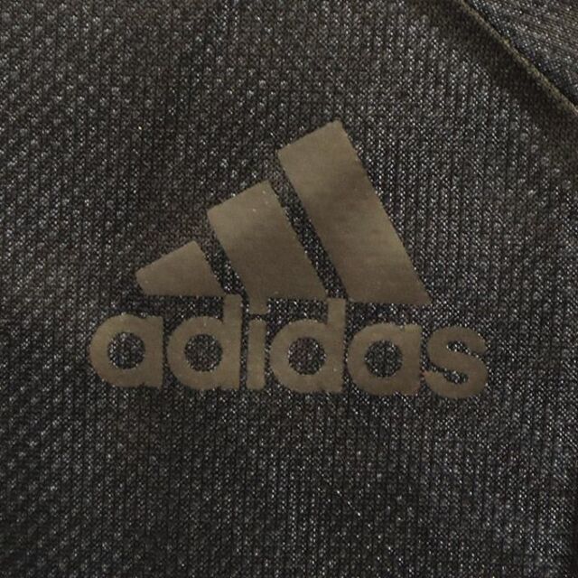 adidas(アディダス)のアディダス ワンポイントロゴプリント トレーニングウェア M ブラック adidas スポーツ メンズ 【中古】  【230310】 メンズのアンダーウェア(その他)の商品写真