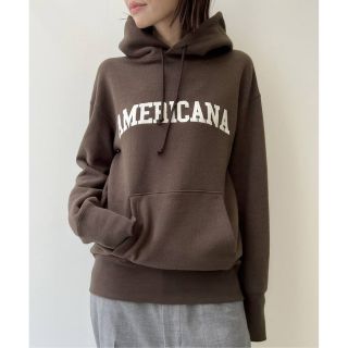 アメリカーナ(AMERICANA)の【Americana/アメリカーナ】Logo Parka ブラウン(パーカー)