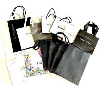 コスメ　ショッパー  セット three ADDICTION Dior (ショップ袋)