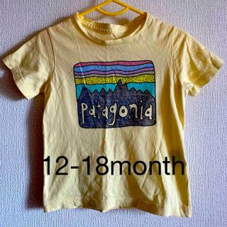 パタゴニア(patagonia)の即購歓迎⭐︎早い者勝ち！パタゴニアTシャツ　１〜２才　男児女児　パステルイエロー(Tシャツ/カットソー)