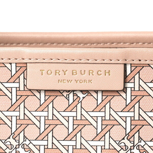 新品 トリーバーチ TORY BURCH トートバッグ バスケットウィーブ サンセットグロウ