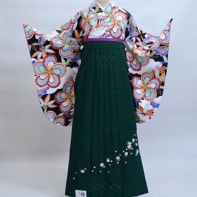 二尺袖 着物 袴フルセット ククー メモワール 袴変更可能 NO20812-L
