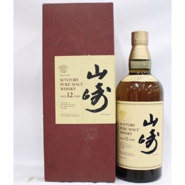 サントリー 山崎 12年 ピュアモルト 750ml 43% 箱付き ジャパニーズ