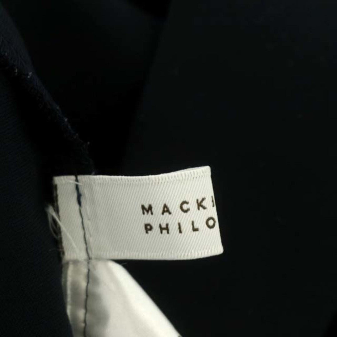 MACKINTOSH PHILOSOPHY(マッキントッシュフィロソフィー)のマッキントッシュフィロソフィー ブラウス ラウンドネック 長袖 38 紺 レディースのトップス(シャツ/ブラウス(長袖/七分))の商品写真