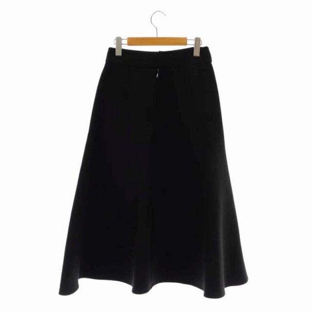 イエナ 21AW フォルムスカート フレア ロング バックジップ 36 黒
