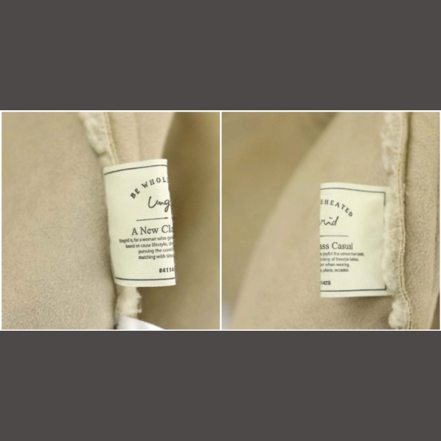 Ungrid(アングリッド)のアングリッド ボアムートンブルゾン ジャケット ジップアップ フェイクムートン レディースのジャケット/アウター(ブルゾン)の商品写真