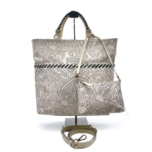 ETRO エトロ 2way トートバッグ ショルダーバッグ マルゴット レザー