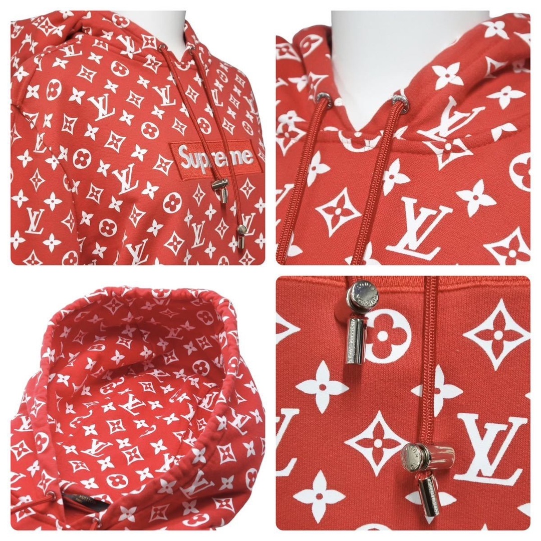 Buy Supreme LOUIS VUITTON 17AW LV Box Logo Hooded Sweatshirt Box Logo Pullover  Hoodie S Red from Japan - Buy authentic Plus exclusive items from Japan