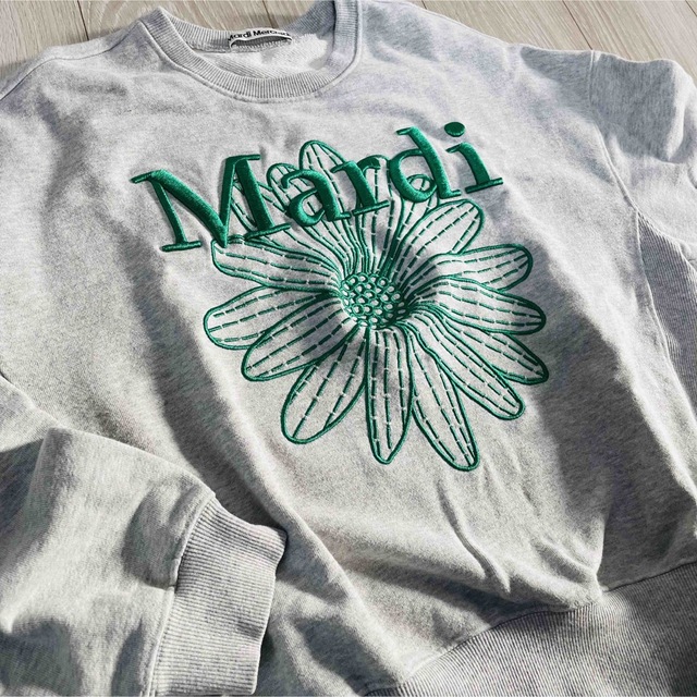 【新品】Mardi Mercrediトレーナー スウェットWHITE GREEN