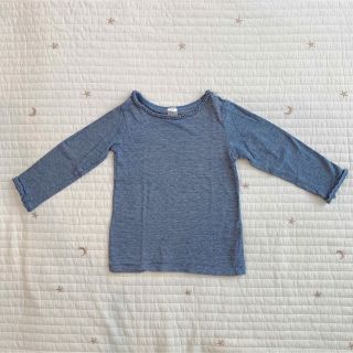 エイチアンドエム(H&M)の保育園着 H&Mネイビー ロンT 幼児 女の子(Tシャツ/カットソー)