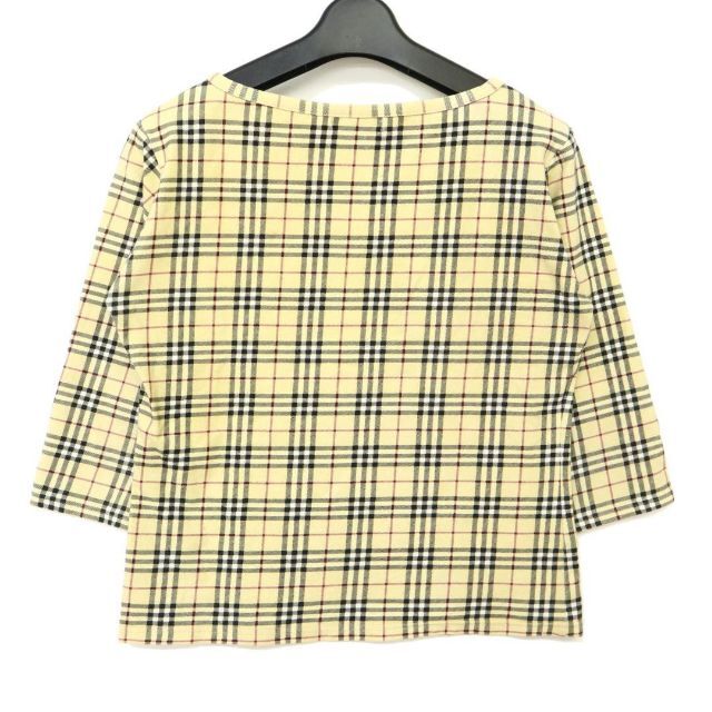 BURBERRY(バーバリー)の★美品★ BURBERRY バーバリー 7分袖 カットソー ボートネック レディースのトップス(カットソー(長袖/七分))の商品写真