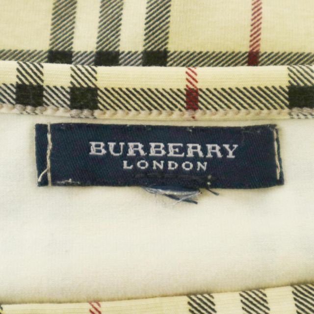 BURBERRY(バーバリー)の★美品★ BURBERRY バーバリー 7分袖 カットソー ボートネック レディースのトップス(カットソー(長袖/七分))の商品写真